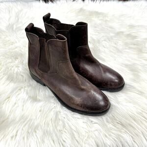 Shelly London Chelsea Leather Ankle Boots Sz 7